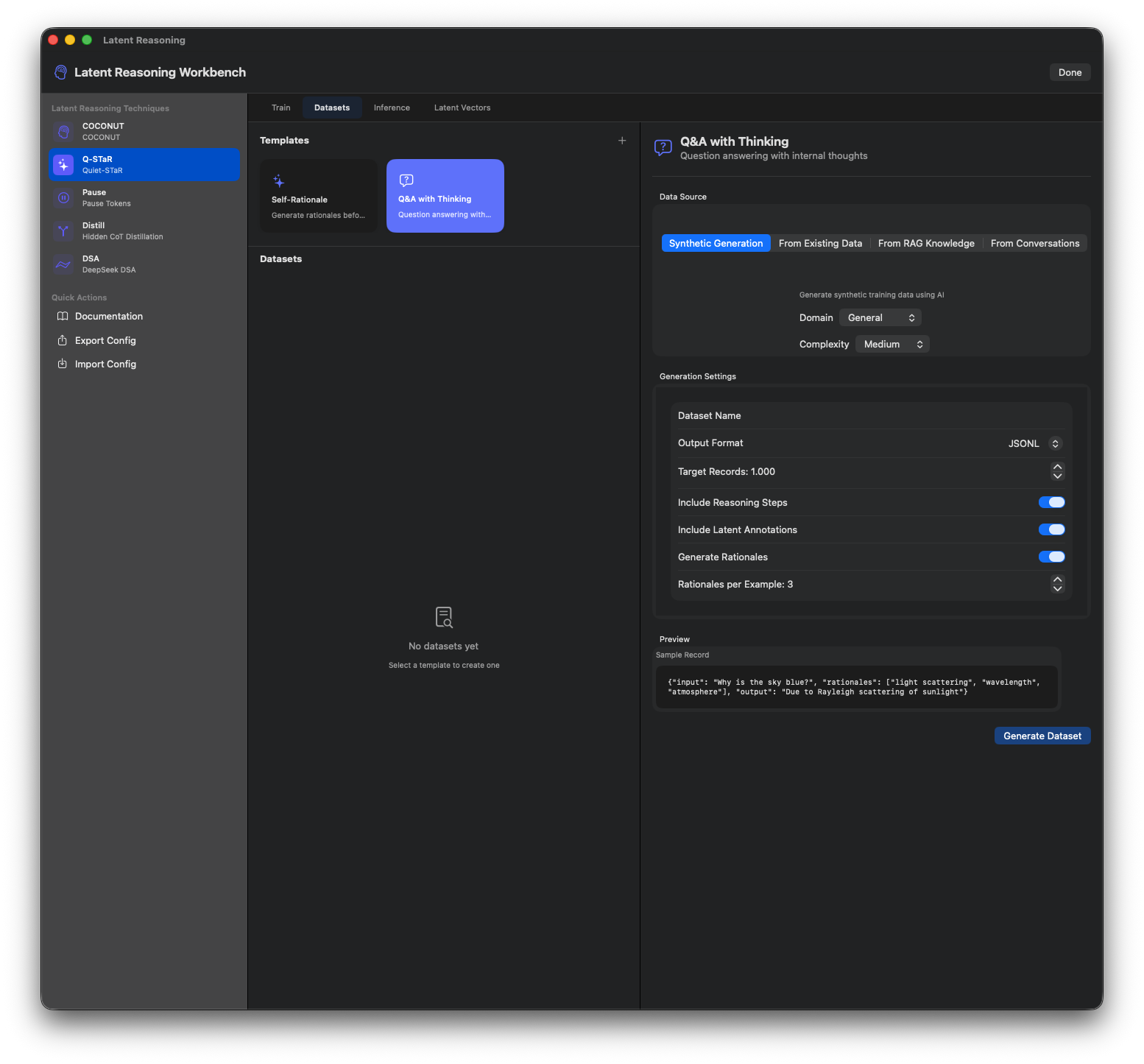 Latent Reasoning Workbench 6